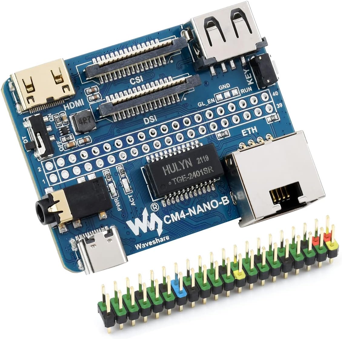 Nano Base Board (B) for Raspberry Pi Compute Module 4, Same Size as CM4