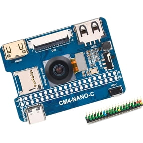 Nano Base Board (C) for Compute Module 4, Same Size as CM4, with Multiple Peripheral Interfaces Onboard 8MP Camera Module with 160FOV
