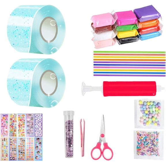Nano Bubble Tape Kit for Kids,Bexikou 2 Rolls Nano Tape Making Kit, Birthday Arts and Crafts Toys Gifts for Girls,Kids Toys for Boys Girls Aged 4, 5, 6, 7, 8, 9 Years Old