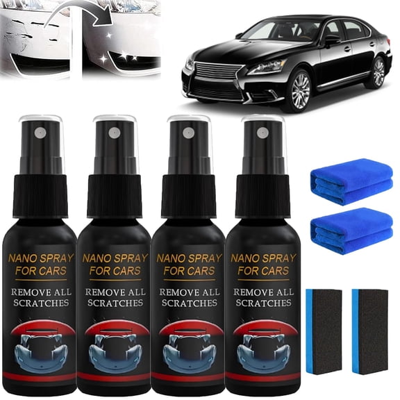 Nano Car Scratch Removal Spray – 30ml Auto Nano Ceramic Coating, Scratch Repair & Polishing Spray for All Cars, Paint, Glass, Plastic
