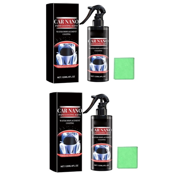 Nano Car Spray, Nano Scratch Remover, Fast Scratch Repair, Car Scratch Repair Nano Spray for Auto Detailing Glasscoat Car Polish,2Pc