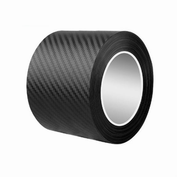 Nano Carbon Fiber Car Sticker DIY Paste Door Sill Protector Bumper Tape Car Protector Strip Waterproof Protection Film,1 x Car door edge anti-collision sticker,Black