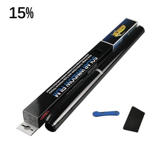 Nano Carbon Window Tint Film Roll, Car Window Sun Protection Film, Color Stable True Black Window Tinting, 99% UV & Heat Rejection, Anti-Scratch Car Sun Shade 15% VLT, 50x300cm