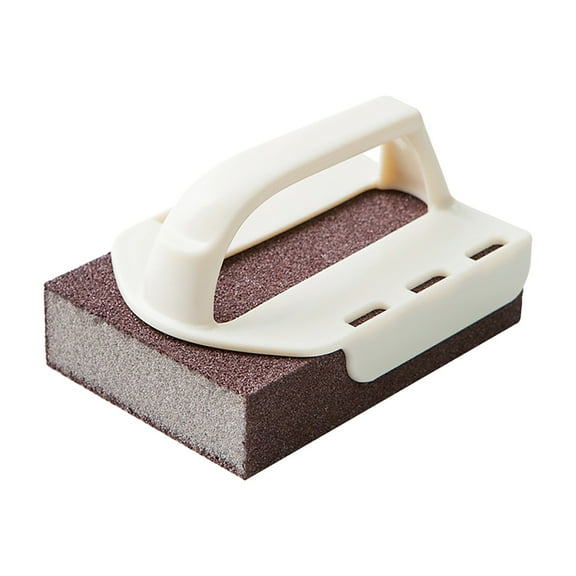 Nano Carborundum Sponge, Emery Sponge Kitchen Pot Brush with Handle,Magic Eraser Scrub Kitchen Removal Sponge for Quickly Clean,Wet Dry Sanding Sponges