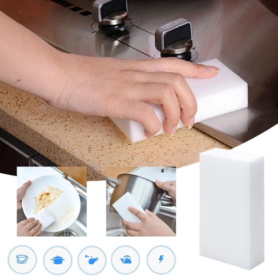 Nano Cleaning Sponge - Multipurpose Melamine Foam for Car, Kitchen, and Household Cleaning 100PCS 10 * 6 * 2 cm