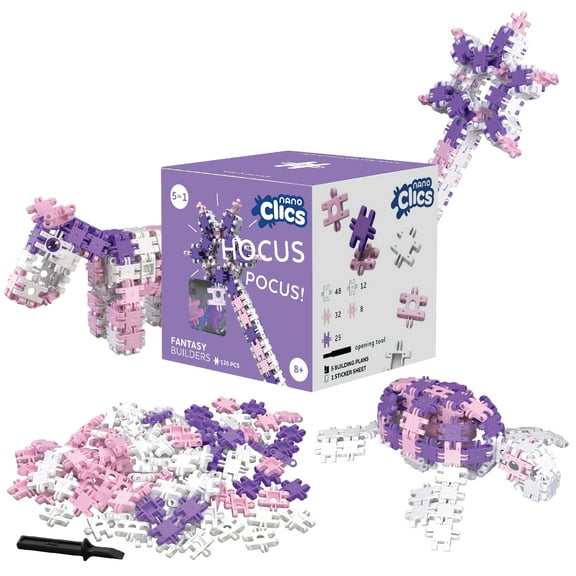 Nano Clics - Creative 125pc Hocus Pocus Construction toys for children ages 8 +