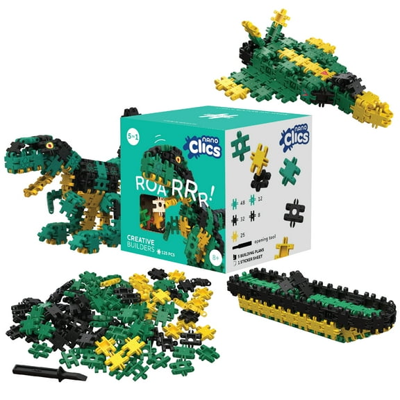 Nano Clics - Creative 125pc Roar Construction toys for children ages 8+