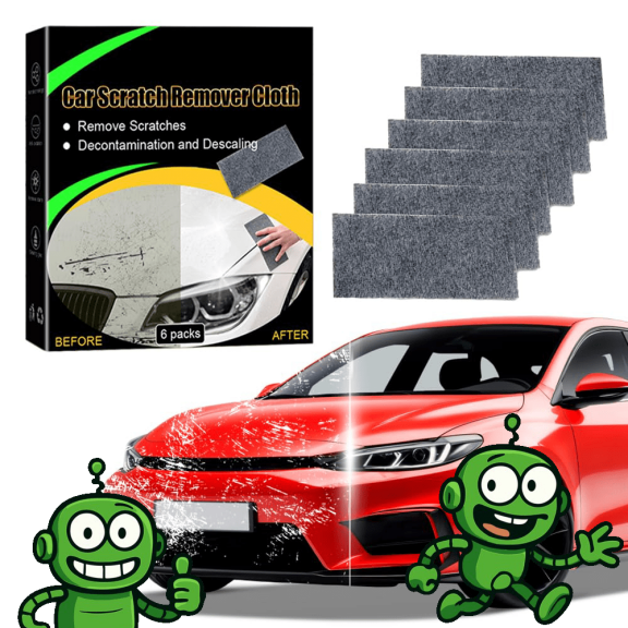 Nano Cloth Car Scratch Remover Set, 2025 New Car Scratch Repair Paste, Magic Nano Cleaning Cloth Automotive Cleaning Kit for Car Paint Scratches Repair Sparkle Cloth(6PCS)
