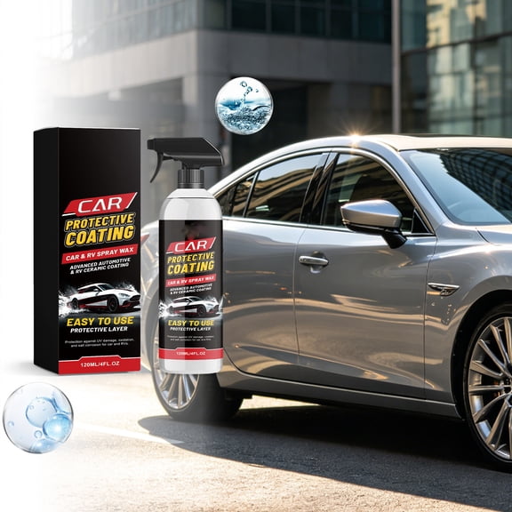 Nano Coating Spray For Automotive Paint Surfaces, Hydrophobic Water-Repellent Paint Sealant With Scratch Protection, Mirror Shine Paint Shield For All Vehicle Finishes