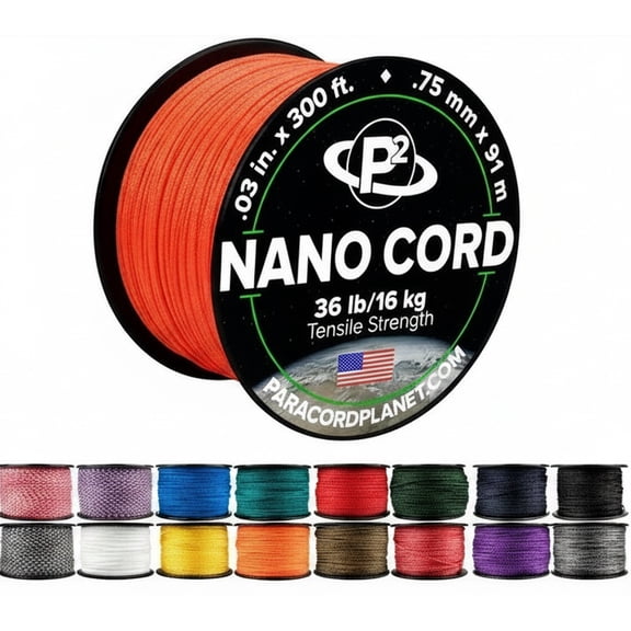 Nano Cord - Safety Orange - 300 Feet
