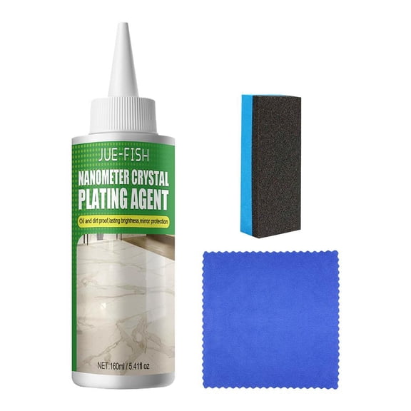 Nano Crystal Coating Agent for Tile & Countertops, 160ml Granite, Marble Polish Cleaner Stone Sealer And Protector, Effectively Brightens Ceramic And Stones Coating