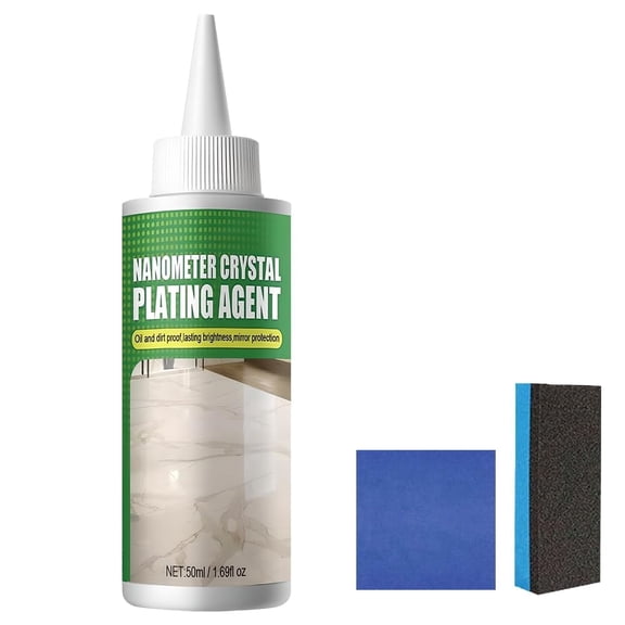 Nano Crystal Coating Agent For Tile & Furniture, 2026 New Granite Countertop Cleaner and Sealer with Protection, Quartz Marble Stone Polish Cleaner for Permanent Hold & Shine Effect Fast Drying (1Pc)