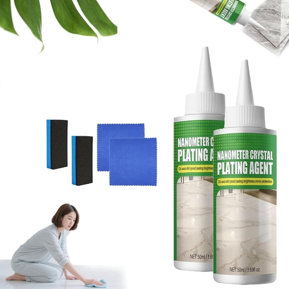 Nano Crystal Coating Agent for Tile & Furniture, Granite Marble Countertop Cleaner, Quartz Stone Polish Cleaner and Sealer with Protection for Kitchen Bathroom