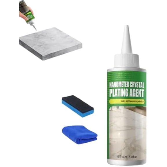 Nano Crystal Coating Agent for Tile & Furniture, 50ml, Nanometer Crystal Plating Agent, Seal & Protect Kitchen & Bath Surfaces (1Pcs)