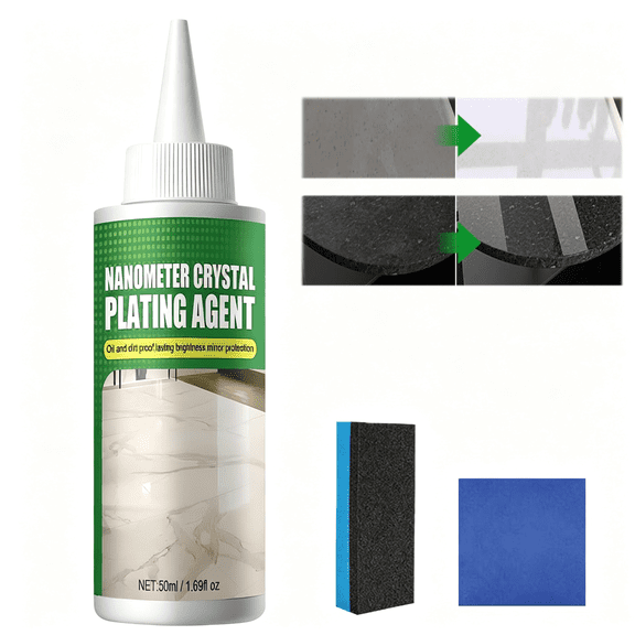 Nano Crystal Coating Agent for Tile & Furniture, Granite Countertop Cleaner and Sealer with Protection for Permanent Hold & Shine Effect Fast Drying