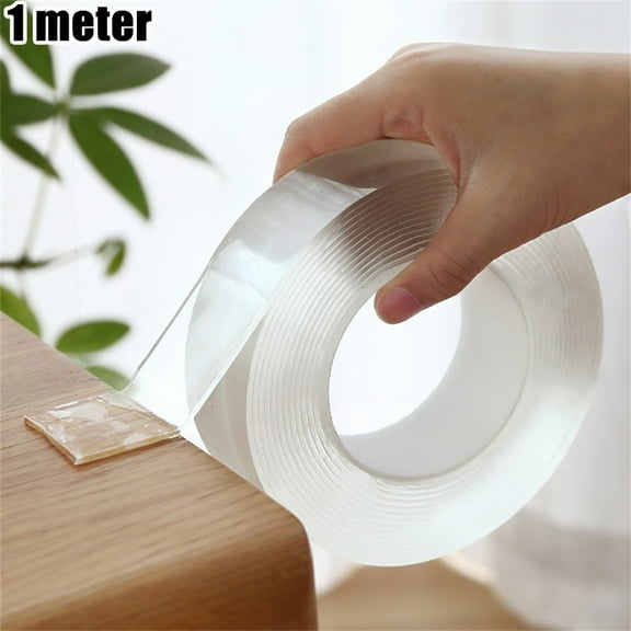 Nano Double Adhesive Strip Transparent, No Trace, Adhesive, Waterproof, Reusable