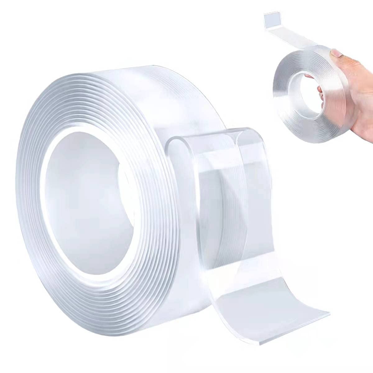 3M 1600T Foam Adhesive Squares 1 Inch 50 Pack Double Sided Tape 0.39in X 16.5ft, Mounting Tape Heavy Duty, Removeable PE Foam Tape Strips, Strong Adhesive Tape Waterproof Free Damage For Paint