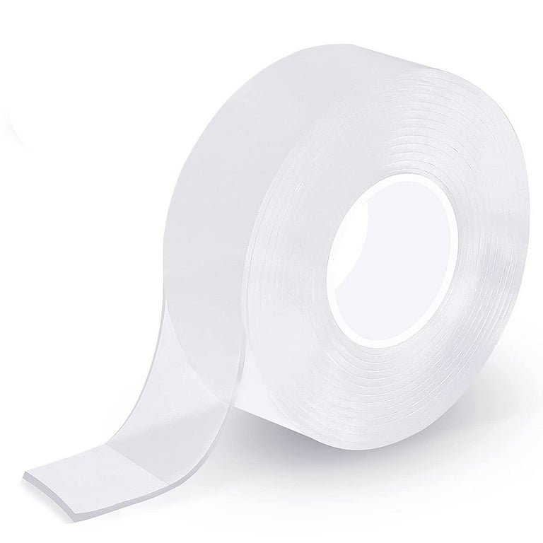 IKeelsy DT01-10FT Upgraded Double Sided Tape Heavy Duty,Extra Large Nano  Double Sided Adhesive Mounting Tape,Clear & Tough Sticky Poster Wall Tape
