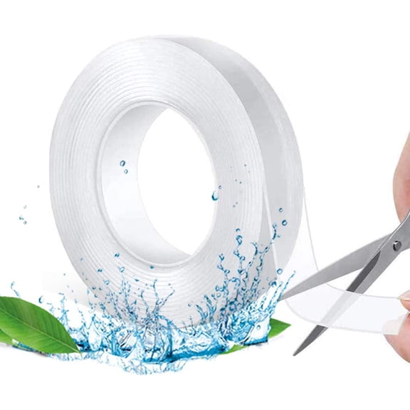 Nano Double Sided Tape,No-Trace Removable Washable Nano Strong Gel Anti-Slip Adhesive Carpet Rug Tape, fit for Wall,Kitchen,Paste Photos & fix Carpet mats etc 3M(9.85ft)