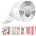 thumbnail image 1 of Nano Double Tape Bubble Kit,Casewin Transparent Double Sided Tape with Sequins DIY Craft Waterproof Blow Reusable Bubbles Nano Craft Tape Bubble Kit Handmade Elastic Bubble Ball for Kids (White), 1 of 7