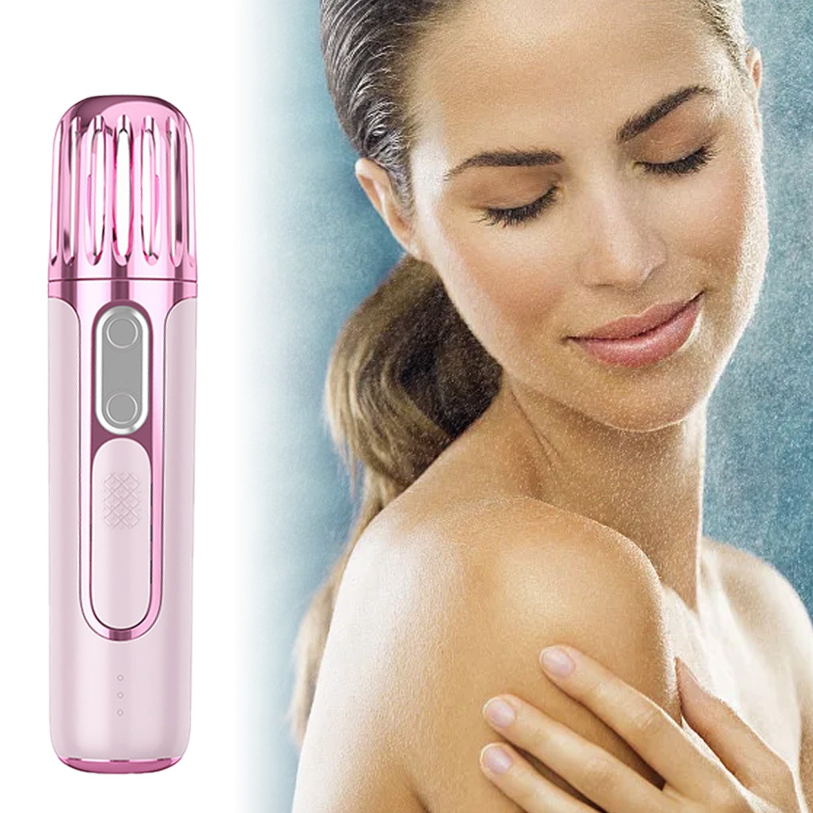 Nano Facial Sprayer Portable Nano Facial Mist Cold Spray Hydrating ...