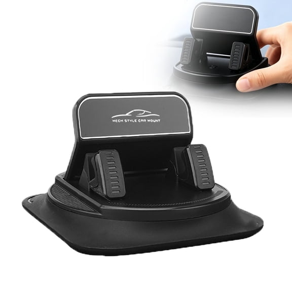 Nano Gel Vacuum Lock Phone Holder, Mech Style Car Mount, Grip Mount Phone Holder, 360 Grip Phonemount, Washable Wonder 360 Degree Rotation, Suitablefor Car Navigation in-Car Dashboard