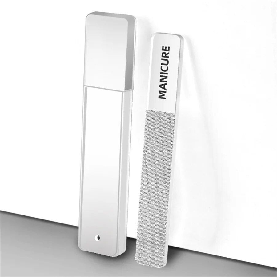 File For Rubbing Nano Glass Nail File Transparent Crystal Nail Polish Rubbing Strip ...