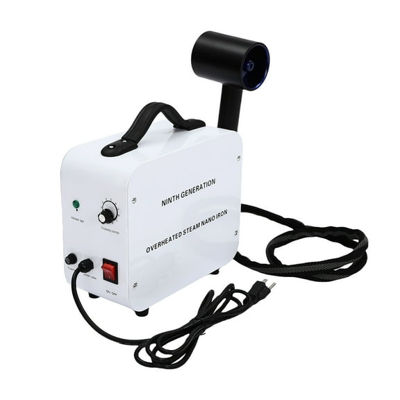 Nano Hair Steamer Spray Machine with Blue Light Therapy - 1200W Professional Salon Hair Steamer for Deep Conditioning, Hydration, and Hair Repair