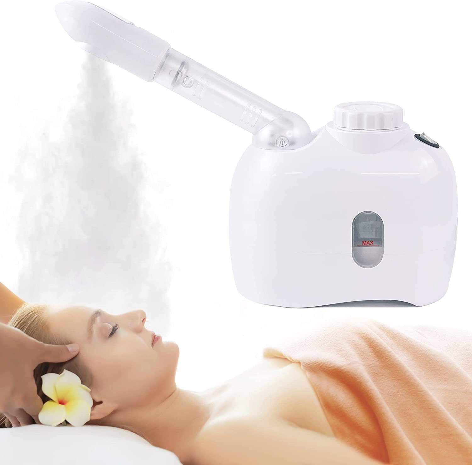 Nano Ionic Face Steamer with 360° Rotatable Sprayer, Portable Facial ...