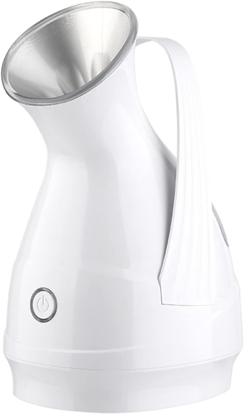 Nano Ionic Facial Steamer, Hot Mist Humidifier, Portable Home Mini Warm Mist Humidifier Atomizer for Women Men Moisturizing Unclogs Pores Spa Quality (Color : Gray)