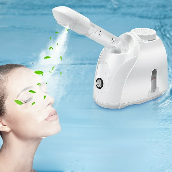 Nano Ionic Facial Steamer, Professional Face Steamer with 360Rotatable Sprayer, Warm/Cold Mist Portable Facial Steamer Machine for Home Salon and Spa
