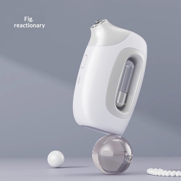 Nano Ionic Steam Device, Hot Mist Humidifier with One-Touch Control, Portable Household Steam Tool, Practical Gift for Daily Use - WHITE