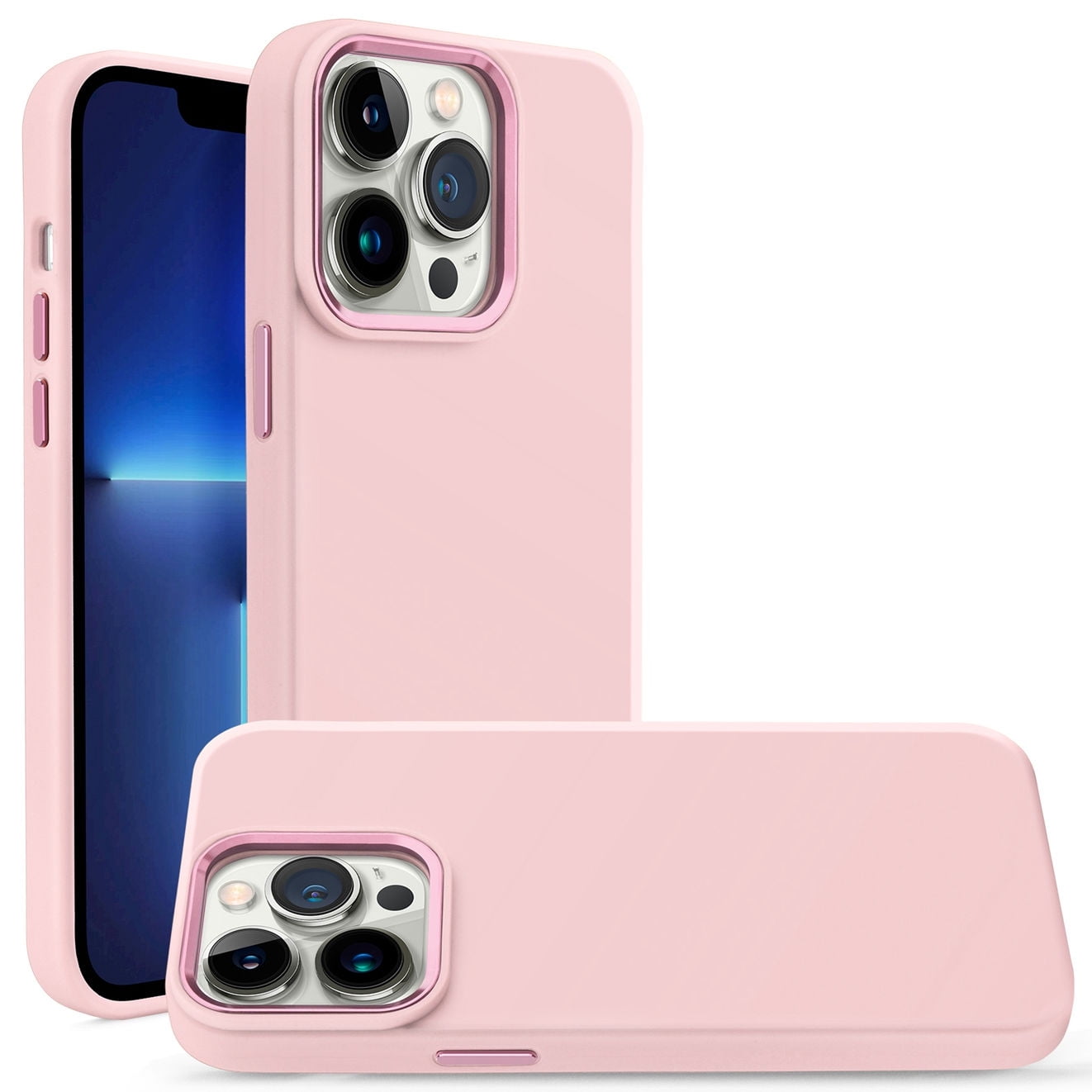 Nano Liquid Silicone Case for iPhone 13 Pro Max Pink