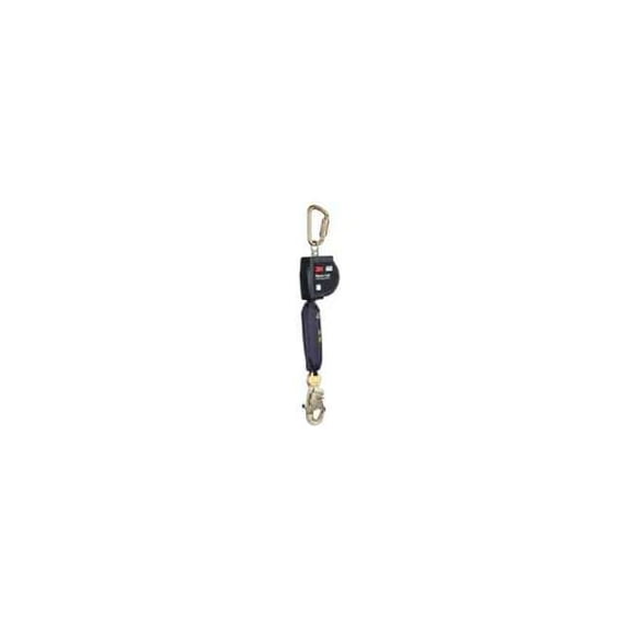 Nano-Lok Self Retracting Lifeline, 9.0 ft Length, Carabiner, Aluminum, 1 Leg(s) 3100606