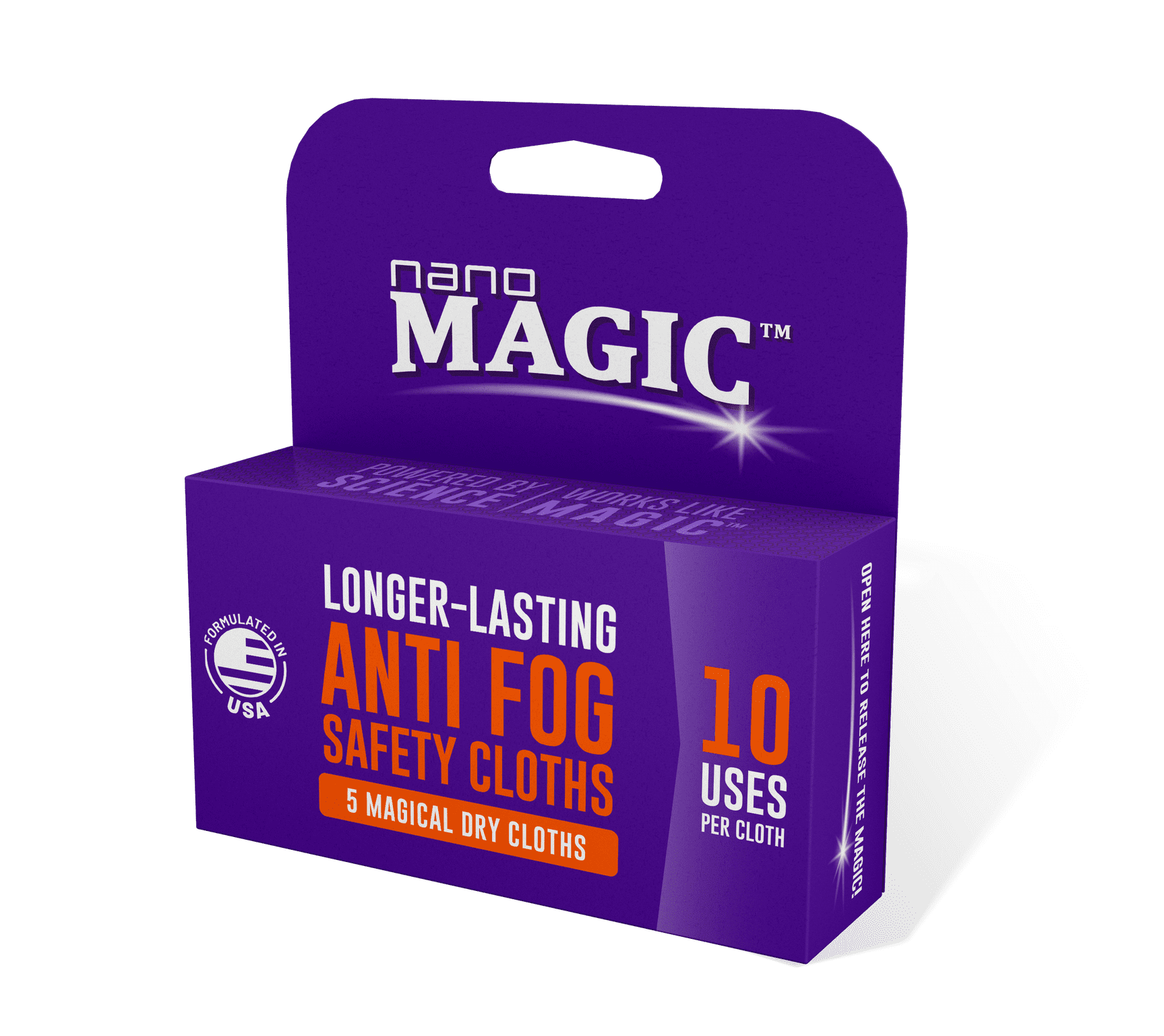 Nano Magic Anti Fog Safety 5 Pack Dry Cloths