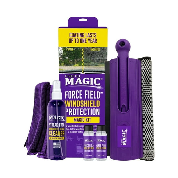Nano Magic Force Field Windshield Protection Kit with Protection Coating and Streak-Free Cleaner, Extra Large