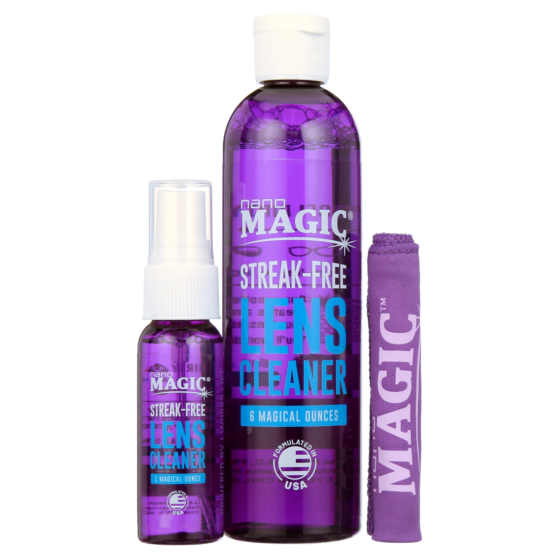 Nano Magic Lens Cleaner Value Kit, 7 fl oz, Streak-Free, Travel
