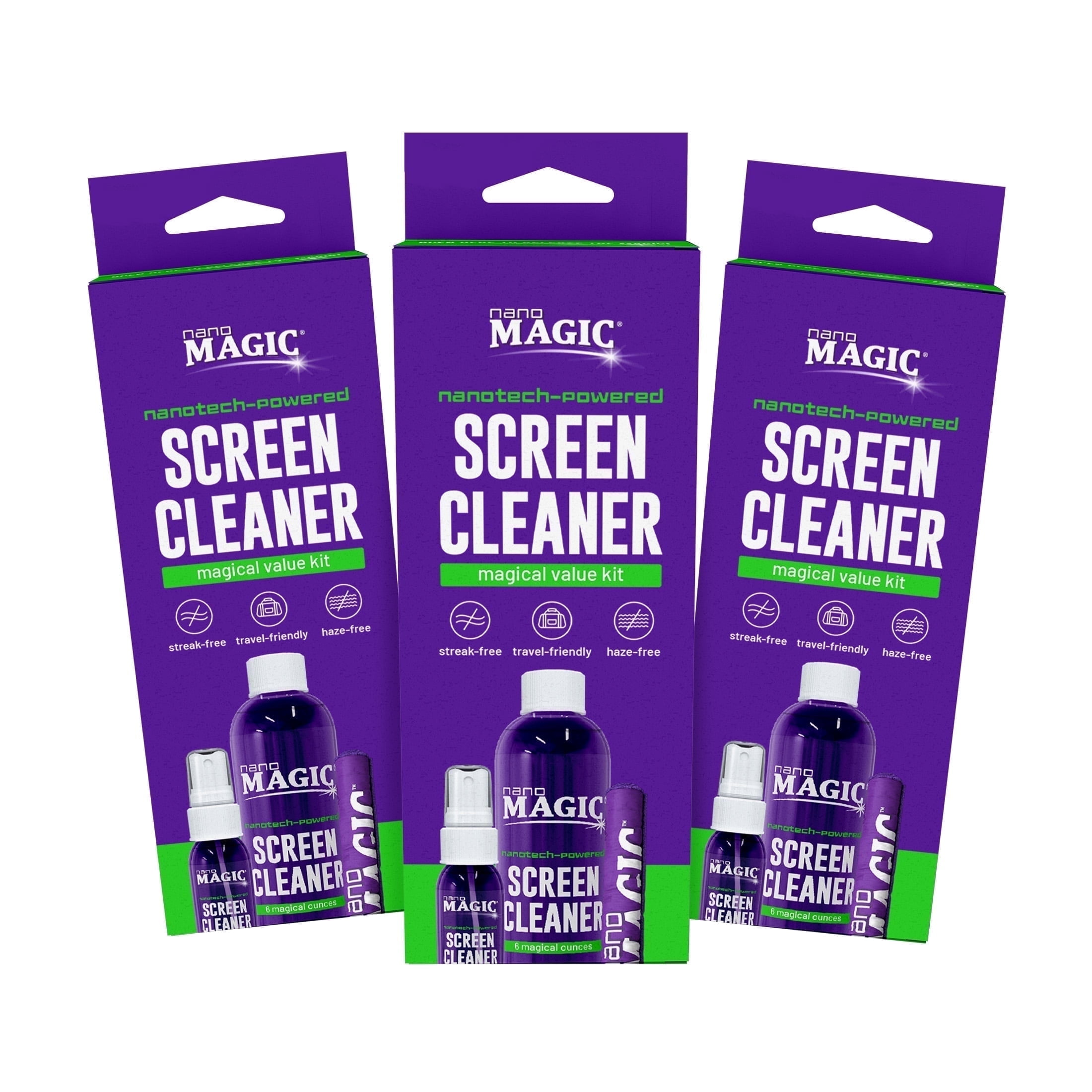 Nano Magic Screen Cleaner Value Pack, with Spray, Refill, & Microfiber ...