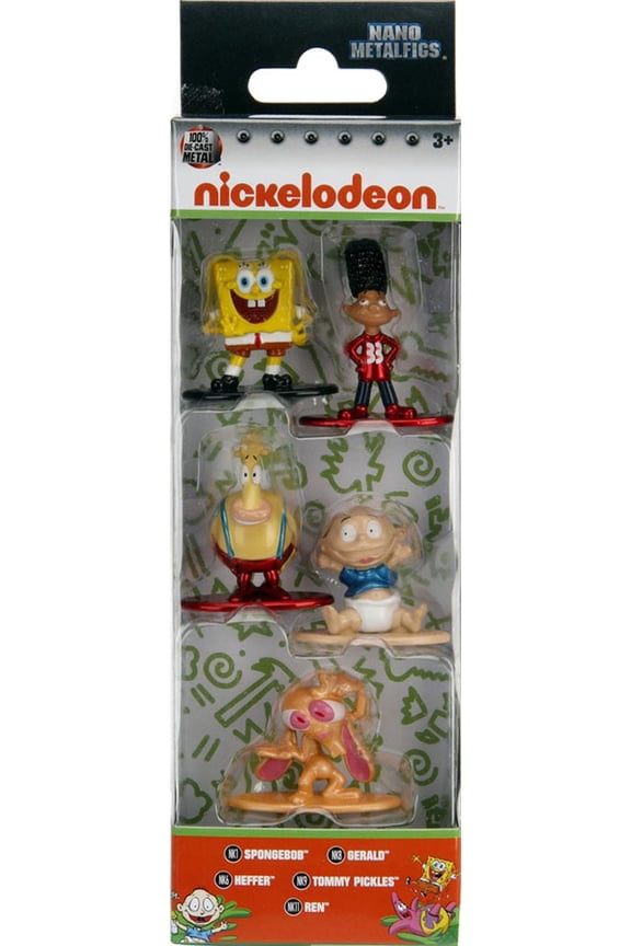 Nano Metalfigs Nickelodeon 5 Pack Die Cast Figures by Jada Toys Pack B