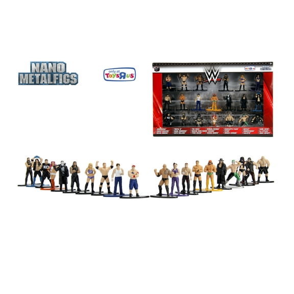 Nano Metalfigs Wwe 20 Pack Die Cast Figurines By Jada Toys
