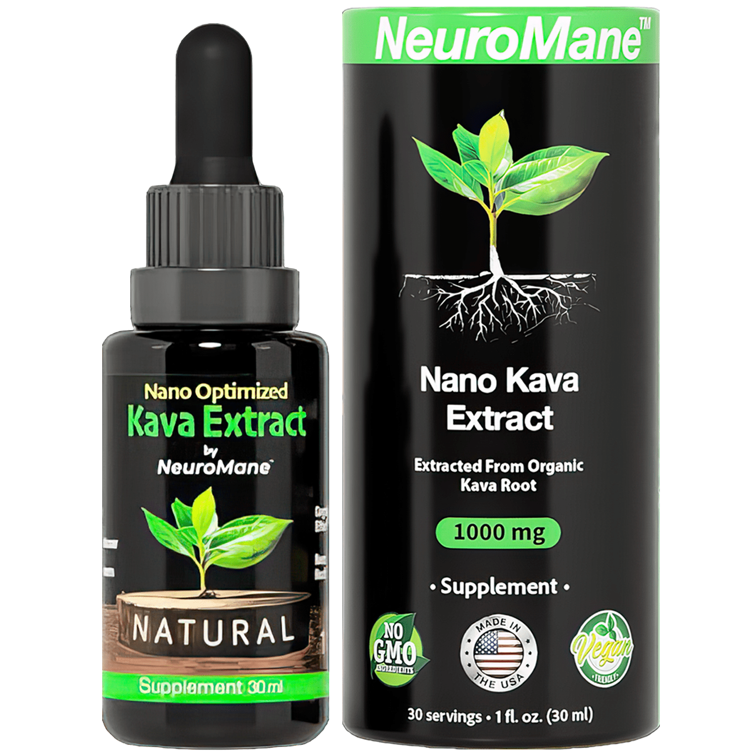 Nano Optimized Kava Extract Drops Mood Enhancer Natural ADHD