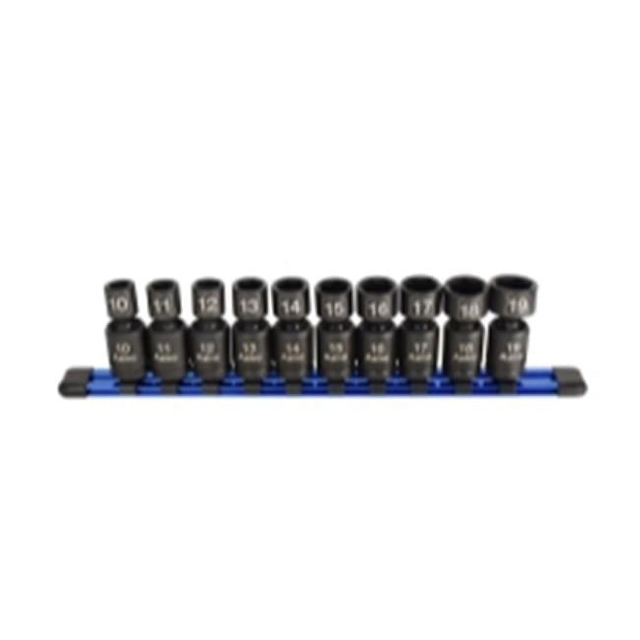 Nano Pinless Metric Universal Impact Sockets 10 Piece