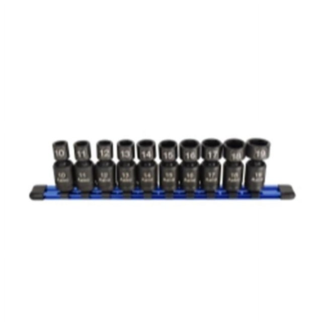 Nano Pinless Metric Universal Impact Sockets 10 Piece