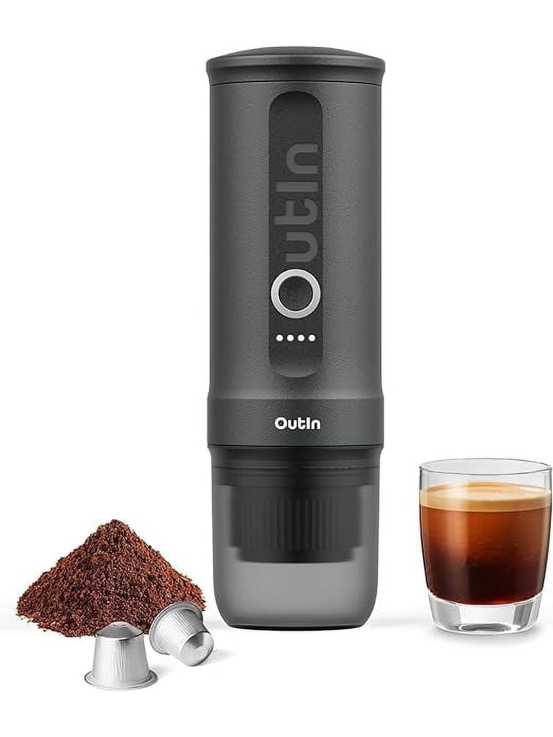 Outin Nano Portable Electric Espresso Machine: Self-Heating, 12V