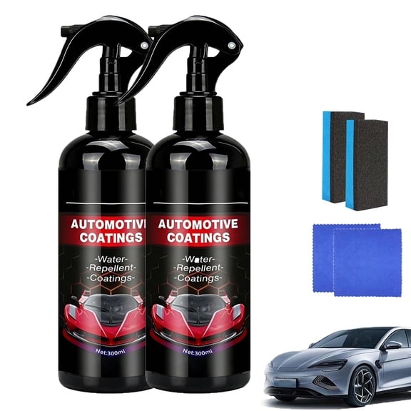 Nano-Quick Ceramic Coating Pro,Car Nano Quick-Coat Restore-Coating For Automobiles,10.58 Fl Oz High Protection Quick Coating Spray for Dust-Proof Glass Effect, Long-Lasting Protection (2PCS)