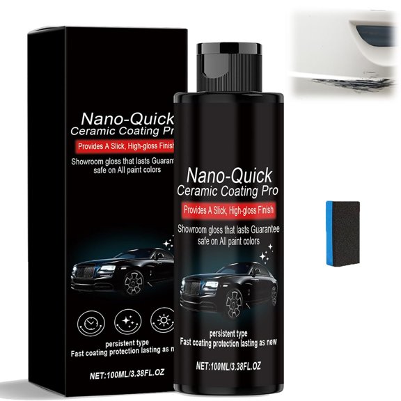 Nano-Quick Ceramic Coating Pro for Automobiles,Quick Coat Restore Spray for Car Detailing, Long-Lasting Polish Restore
