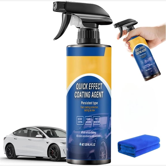 Nano Quick Coat Restore, Cars Coating Spray for Shine & Protection, Quick Effect Coating Agent for Car, 4.23 Fl Oz