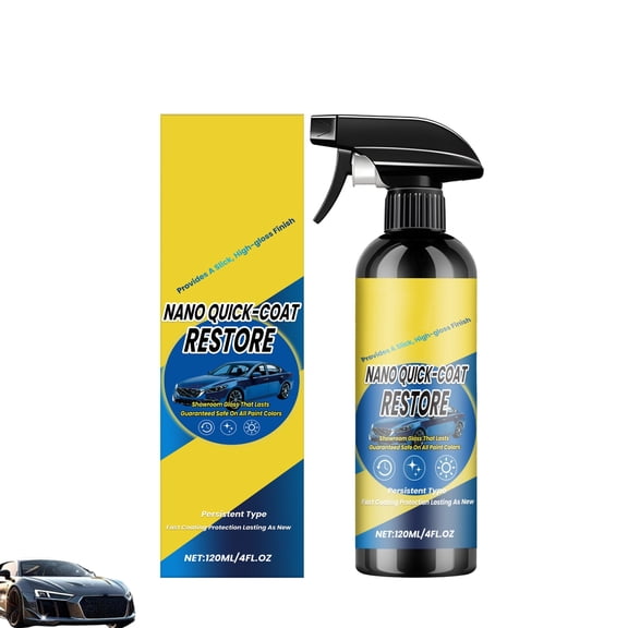 Nano Quick Coat Restore Coating Spray, 2026 Advanced Automobile Quick, Acting Coating Agent with Dust, Multi-Functional Waterless Coatings Renewal Agent, for Cars, Motorcycles (1PCS)