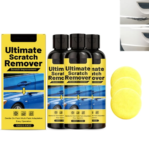 Nano Scratch Remover for All Car Paint Colors, 3 | Eliminate All Car Scratches in 60 Seconds, Quick Fix Deep Scratch Removal Paste, All Paint Colors Polishing Kit 3.53oz