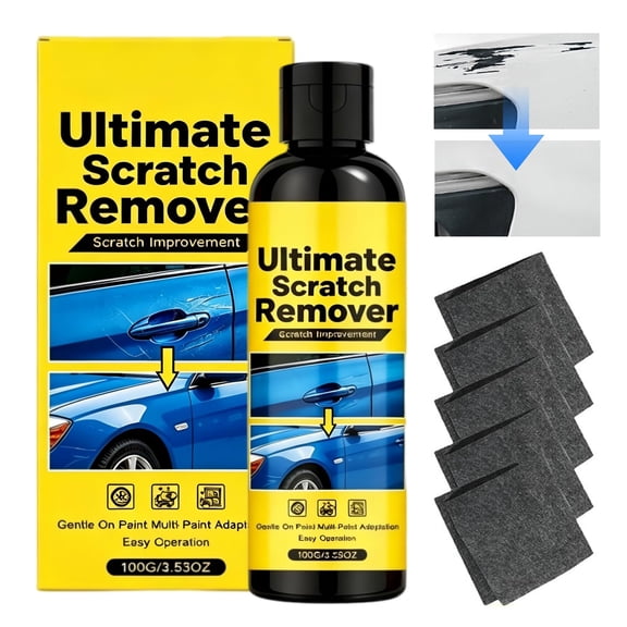 Nano Scratch Remover, Magic 60-Second Fix for All Car Scratches, Scratch Remover with 6PCS Nano Sparkle Cloth, Quick Repair Scratches